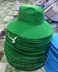 Mũ nón bucket tai bèo màu xanh lá cậy- Đồng phục may thành việt