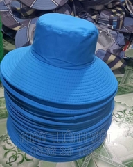 Mũ nón bucket tai bèo màu cam có lưới - Đồng phục may thành việt