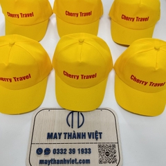 mũ du lịch màu đỏ Bắc Giang - Đồng phục may thành việt