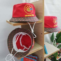Mũ nón bucket mầm non xanh lá - Đồng phục may thành việt