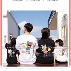 Mẫu Áo Thun Gia Đình Đẹp Giá Rẻ Tại Hà Nội Màu đen - Đồng Phục May Thành Việt