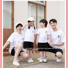 Mẫu Áo Thun Gia Đình Đẹp Giá Rẻ Tại Hà Nội Màu đen - Đồng Phục May Thành Việt