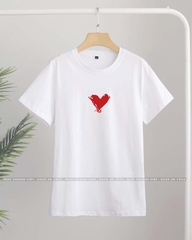 Áo Gia Đình Hình Trái Tim Đỏ - Đồng Phục May Thành Việt