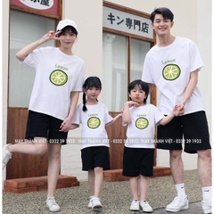 Đồng Phục Gia Đình Mùa Hè Giá Rẻ Tại Kon Tum Màu xanh cốm - Đồng Phục May Thành Việt