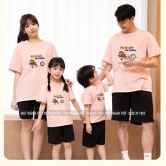 Quần Áo Gia Đình Mùa Hè Giá Rẻ Tại Hải Dương Màu đen- Đồng Phục May Thành Việt