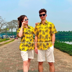 Sơ Mi Đi Biển Nam Đẹp cao cấp dừa vàng tại Bình định  - Đồng Phục May Thành Việt