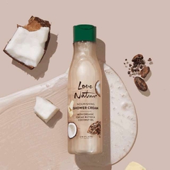 Sữa Tắm Love Nature Nourishing Shower Cream With Organic Cacao Butter And Coconut Oil Với Bơ Cacao Và Dầu Dừa Giúp Dưỡng Ẩm Da – 250ml - 41488 Oriflame
