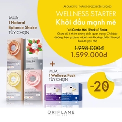 Combo 1 wellness pack + 1 wellness shake bất kỳ