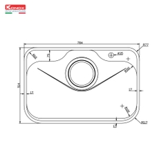 Chậu rửa bát chống xước phong cách Nhật TARI 7851SR