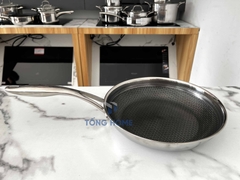 Chảo Blackcube inox 3 lớp đáy từ chống dính Kims Cook