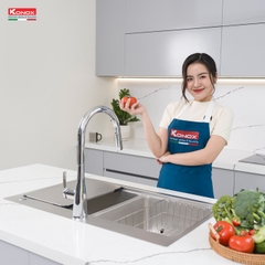 Chậu rửa bát 2 hố chống xước Workstation Sink KN8651TD Dekor