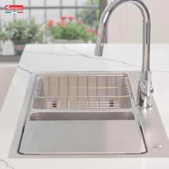 Chậu rửa bát 2 hố chống xước Workstation Sink KN8651TD Dekor