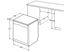 Máy rửa chén Bauer SBW40EU15F 15 bộ