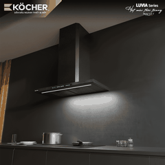 Máy Hút Mùi Kocher LUVIA BLACK MATTE - Điều khiển vẫy tay, Thiết kế Slim Fit