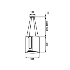 Máy hút mùi treo dây độc lập KF - IS0935YL