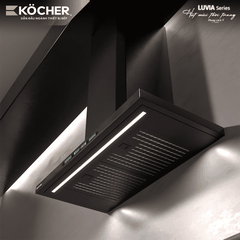 Máy Hút Mùi Kocher LUVIA BLACK MATTE - Điều khiển vẫy tay, Thiết kế Slim Fit
