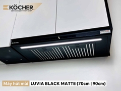Máy Hút Mùi Kocher LUVIA BLACK MATTE - Điều khiển vẫy tay, Thiết kế Slim Fit