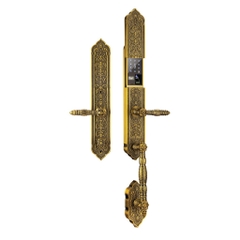 Khóa cửa đại sảnh biệt thự EL888 GB BRASS - Khóa điện tử Demax