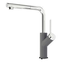 Vòi rửa bát dây rút Konox Artan Grey