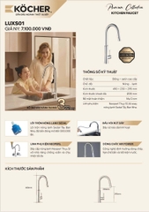 Vòi rửa chén Kocher Lux S01
