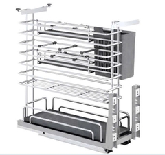 Giá dao thớt khung rổ inox 304 nan Oval EPV2035F (EPO4335) - Eurogold