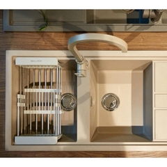 Chậu rửa đá Granite Nano BIANCO K-50062 - Chậu rửa bát Malloca