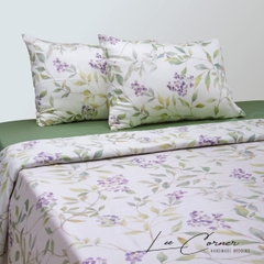 Bộ chăn gối 3 món Lụa Tencel cao cấp Lee Corner, bộ 1 chăn lót bông+ 2 vỏ gối mềm mịn, thoáng mát 1m8x2m 2mx2m2 2m2x2m4