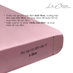 Ga giường đơn, lẻ size 1m 1m2 1m4 1m5x2m Lụa Tencel 60s cao cấp LEE CORNER, drap nệm thoáng mát cho bé(MAY THEO YÊU CẦU)