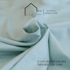 Vỏ Gối Ôm Cotton Thô lụa Hàn cao cấp LEE CORNER, mềm mịn đủ size 60x80 70x100cm