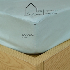 Ga giường Cotton cao cấp LEE CORNER, vải Thô lụa Hàn, drap giường size 1,2x1,9m 1,4x1,9m 1,5x1,9m