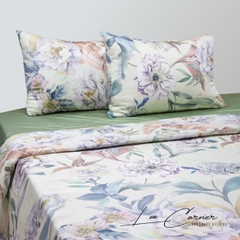 Bộ 3 món chăn gối Lụa Tencel 60s cao cấp LEE CORNER, 1 chăn 2 vỏ gối không lót bông mềm mịn thoáng mát 1m8x2m 2mx2m2 2m2x2m4