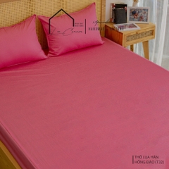 Ga giường 1m2, 1m4, 1m5x2m Cotton cao cấp LEE CORNER, vải Thô lụa Hàn, drap giường size 1,2x2m 1,4x2m 1,5x2m