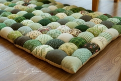 Thảm ghép vải, thảm decor phòng khách, đệm ghép vải