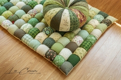 Thảm ghép vải, thảm decor phòng khách, đệm ghép vải