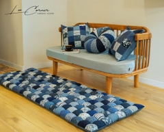Thảm ghép vải, thảm decor phòng khách, đệm ghép vải