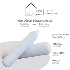 Ruột gối ôm bông bi Microfiber cao cấp LEE CORNER, kích thước 60x80cm và 70x100cm