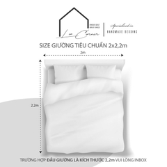 Ga giường 2m2 Thô lụa Hàn 100% Cotton cao cấp LEE CORNER nhiều hoạ tiết, ga nệm 2m2 x 2m