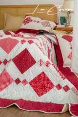 Chăn ghép quả trám đỏ, chần máy, 2x2,2m