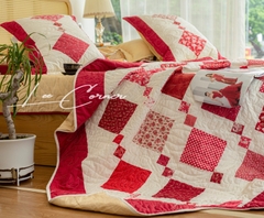 Chăn ghép quả trám đỏ, chần máy, 2x2,2m