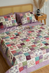 Bộ chăn ghép vuông, vải Marcus Fabrics - County Clare, chần tay, size 2x2,2m