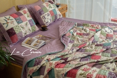 Bộ chăn ghép vuông, vải Marcus Fabrics - County Clare, chần tay, size 2x2,2m