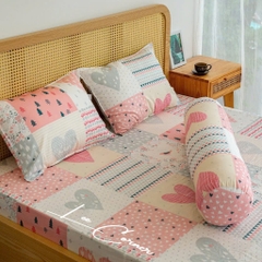 Ga giường Cotton cao cấp LEE CORNER nhiều hoạ tiết, ga nệm 1m6 x 2m