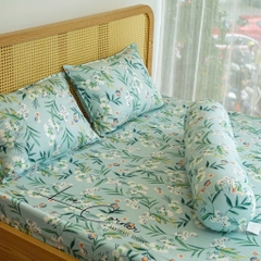 Ga giường Cotton cao cấp LEE CORNER nhiều hoạ tiết, ga nệm 1m6 x 2m