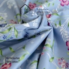 Vỏ chăn cotton, bộ chăn gối 3 món Nhiều họa tiết LEE CORNER, vải Cotton Hàn 100% Cotton cao cấp, chăn hè thoáng mát