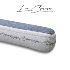 Vỏ Gối Ôm Cotton Thô lụa Hàn cao cấp LEE CORNER hoạ tiết, mềm mịn đủ size 60x80 70x100cm
