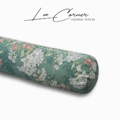 Vỏ Gối Ôm Cotton Thô lụa Hàn cao cấp LEE CORNER hoạ tiết, mềm mịn đủ size 60x80 70x100cm