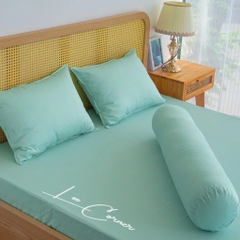 Ga giường Cotton cao cấp LEE CORNER, vải Thô lụa Hàn, drap giường size 1,8x2m
