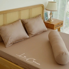Ga giường Cotton cao cấp LEE CORNER, vải Thô lụa Hàn, drap giường size 2x2,2m