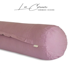 Vỏ Gối Ôm Cotton Thô lụa Hàn cao cấp LEE CORNER, mềm mịn đủ size 60x80 70x100cm