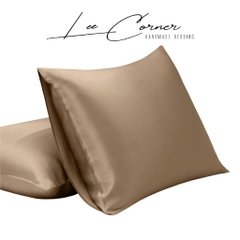 Vỏ Gối Nằm Lụa Tencel 60s Cao Cấp LEE CORNER, áo gối không khóa kéo 35x50 40x60 45x65 48x74 50x70 60x80cm (có may riêng)